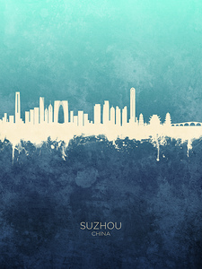 Suzhou China Skyline