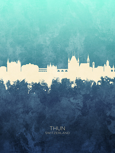 Thun Switzerland Skyline