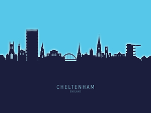 Cheltenham England Skyline