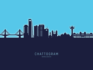 Chattogram Bangladesh Skyline