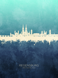 Regensburg Germany Skyline