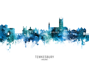 Tewkesbury England Skyline