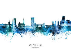 Wuppertal Germany Skyline