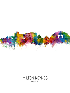 Milton Keynes England Skyline