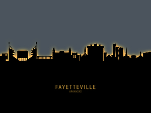 Fayetteville Arkansas Skyline