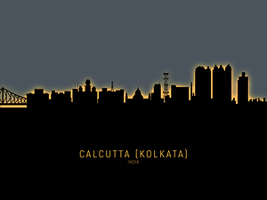 Kolkata Calcutta India Skyline