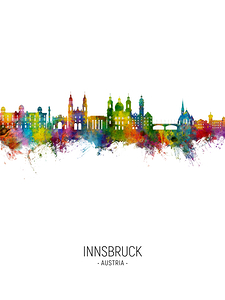 Innsbruck Austria Skyline