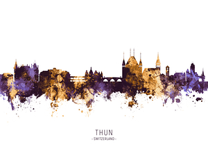 Thun Switzerland Skyline