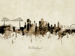 Middlesbrough England Skyline