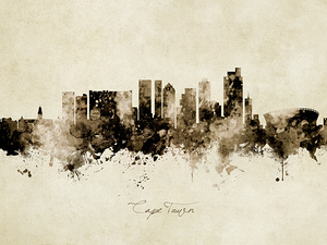 Cape Town South Africa Skyline