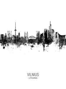 Vilnius Lithuania Skyline