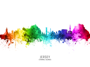 Jersey Channel Islands Skyline