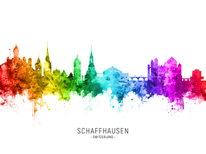 Schaffhausen Switzerland Skyline
