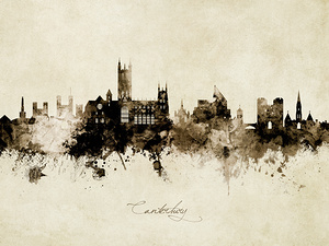 Canterbury England Skyline