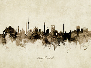 New Delhi India Skyline