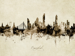 Bangkok Thailand Skyline