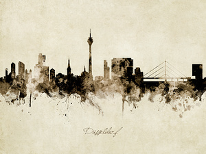 Dusseldorf Germany Skyline