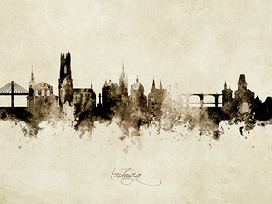 Fribourg Switzerland Skyline