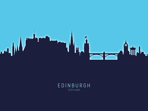 Edinburgh Scotland Skyline
