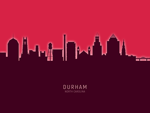 Durham North Carolina Skyline