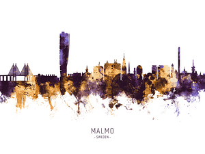 Malmo Sweden Skyline