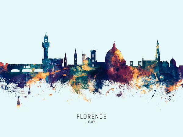 Florence Italy Skyline Print
