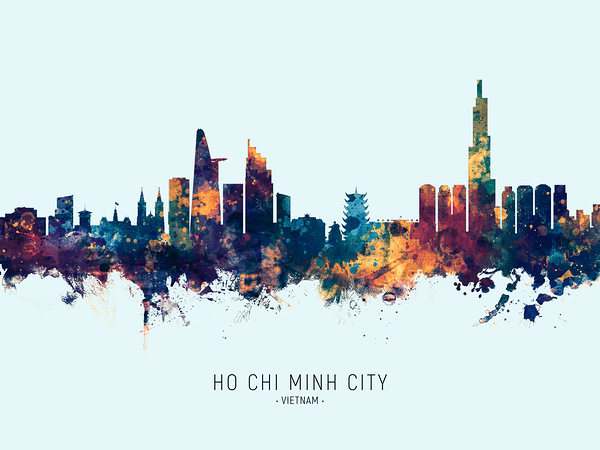 Ho Chi Minh City Vietnam Skyline Print