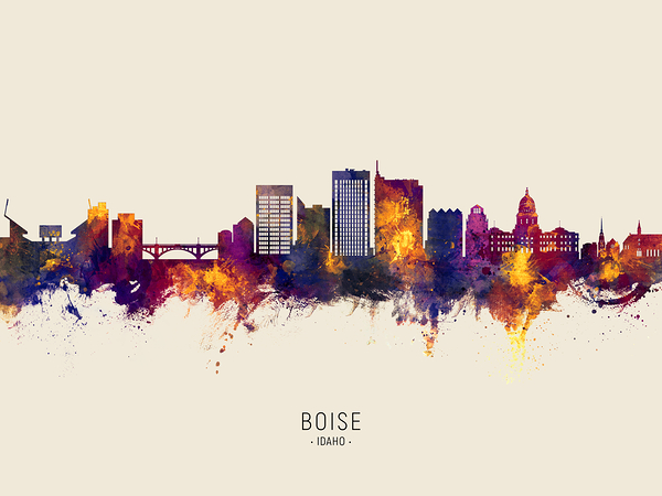 Boise Idaho Skyline Print