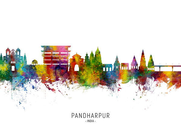 Pandharpur Skyline India Print