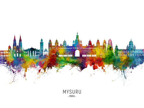 Mysuru Skyline India Print