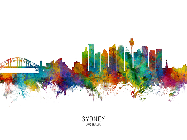 Sydney Australia Skyline Print