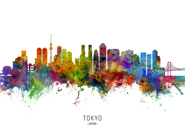 Tokyo Japan Skyline Print
