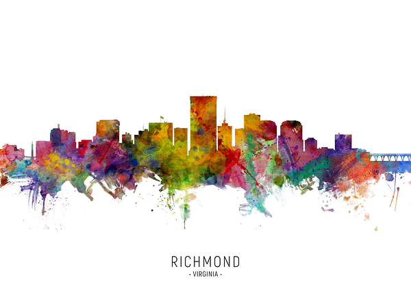 Richmond Virginia Skyline Print