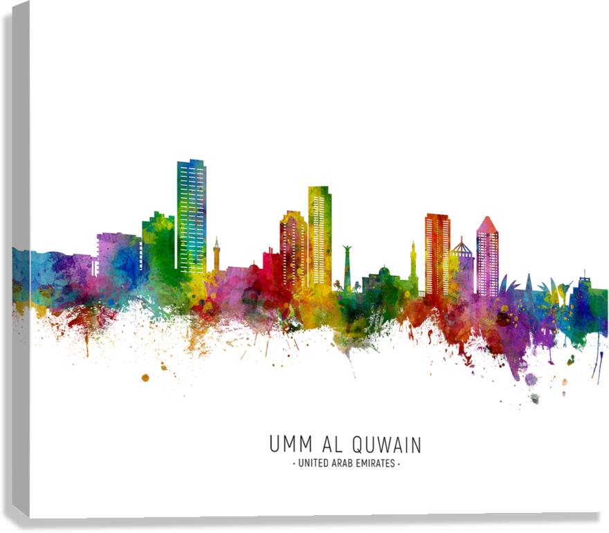 Umm Al Quwain Skyline Canvas Print