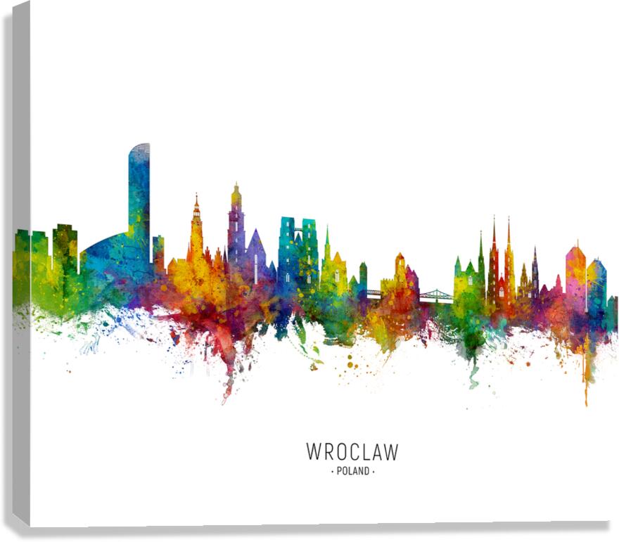Wroclaw Poland Skyline Canvas Print