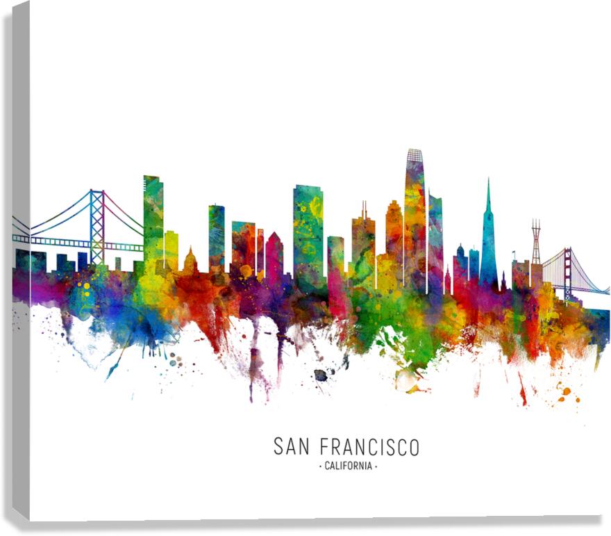 San Francisco California Skyline Canvas Print