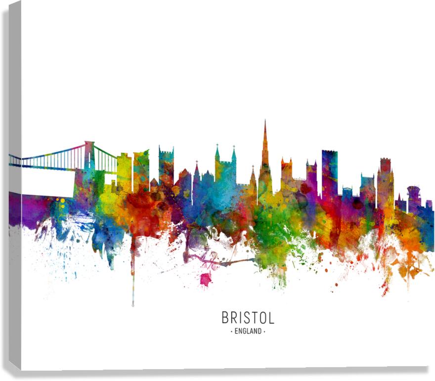 Bristol England Skyline Canvas Print
