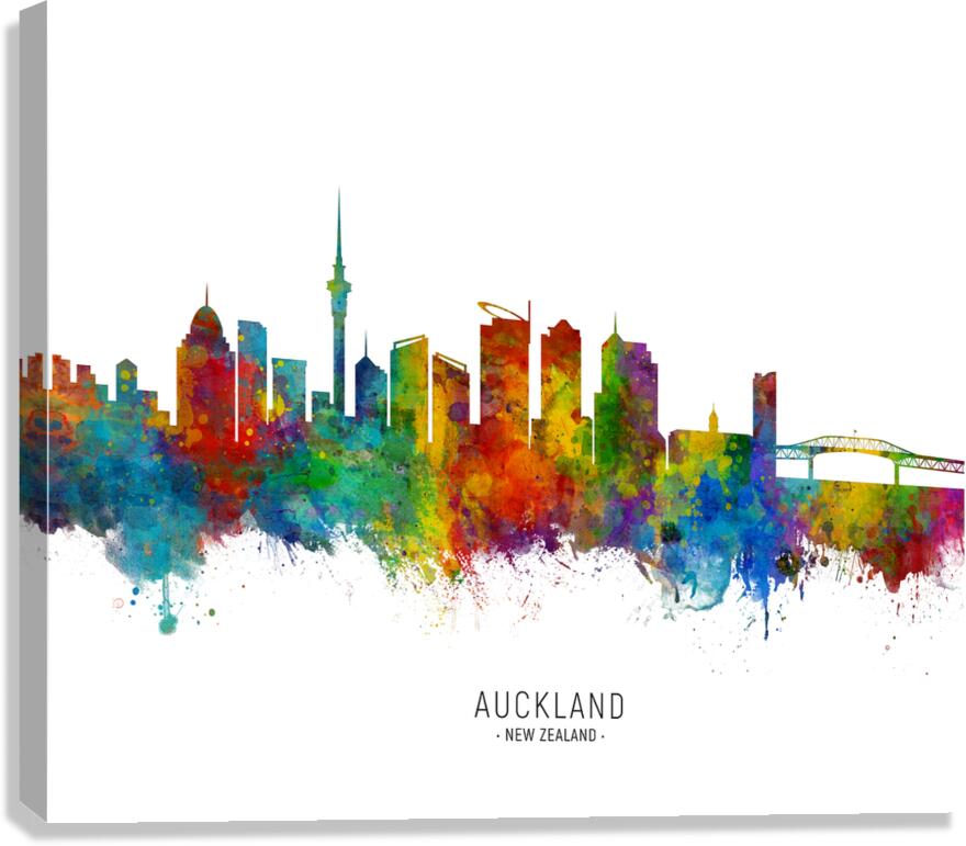 Auckland New Zealand Skyline Canvas Print