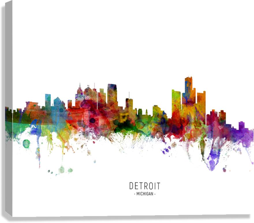 Detroit Michigan Skyline Canvas Print