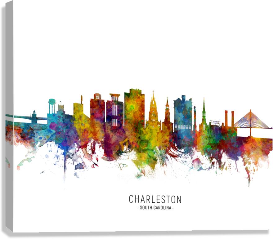Charleston South Carolina Skyline Canvas Print