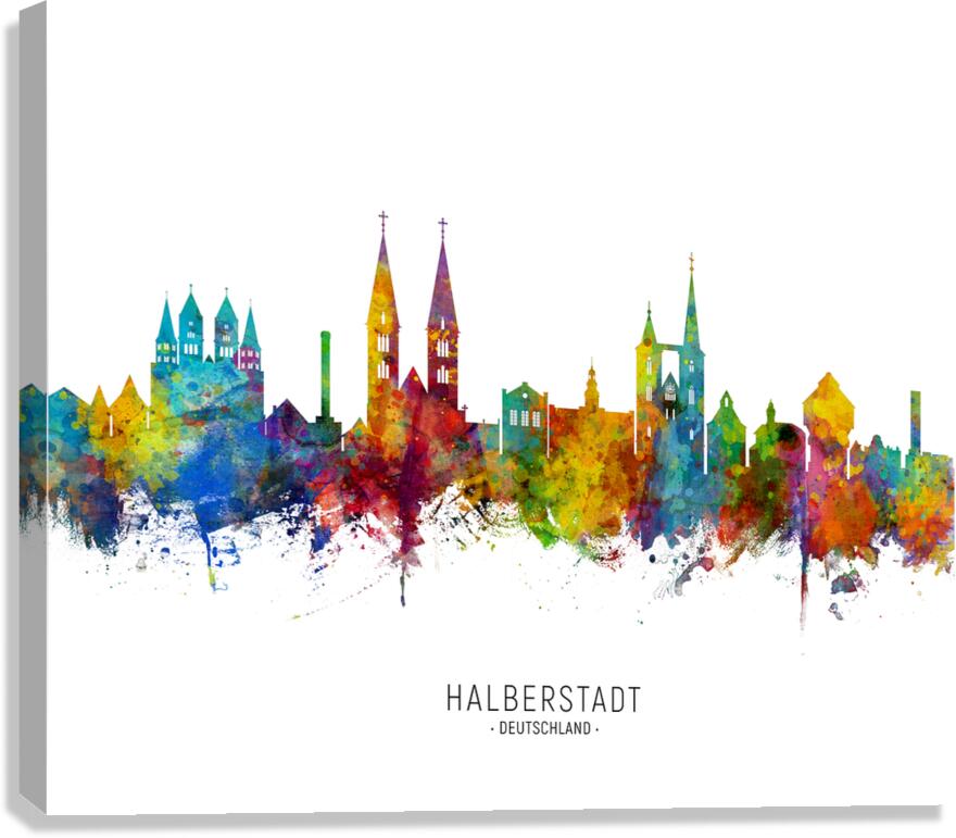 Halberstadt Germany Skyline Canvas Print