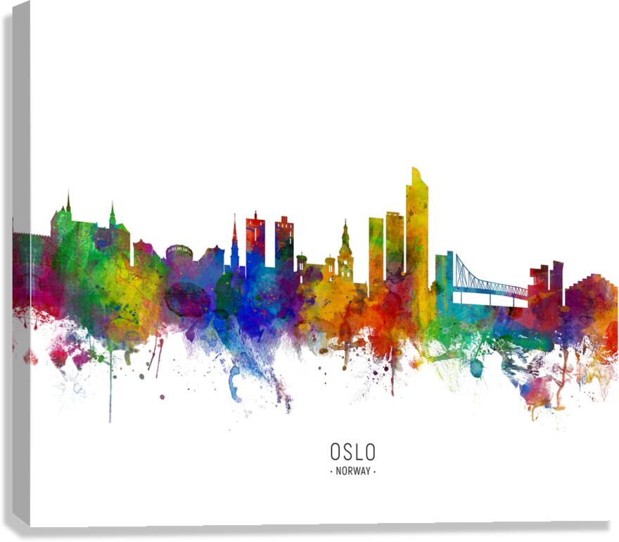 Oslo Norway Skyline Canvas Print