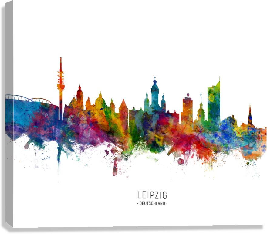 Leipzig Germany Skyline Canvas Print