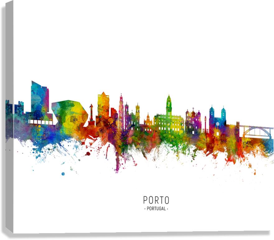 Porto Portugal Skyline Canvas Print
