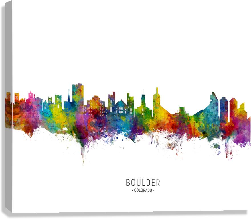Boulder Colorado Skyline Canvas Print