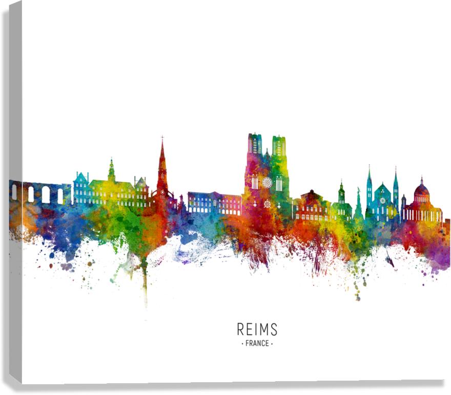 Reims France Skyline Canvas Print