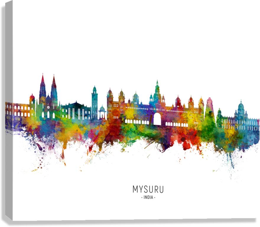 Mysuru Skyline India Canvas Print