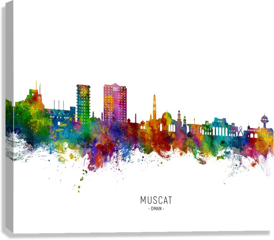 Muscat Oman Skyline Canvas Print