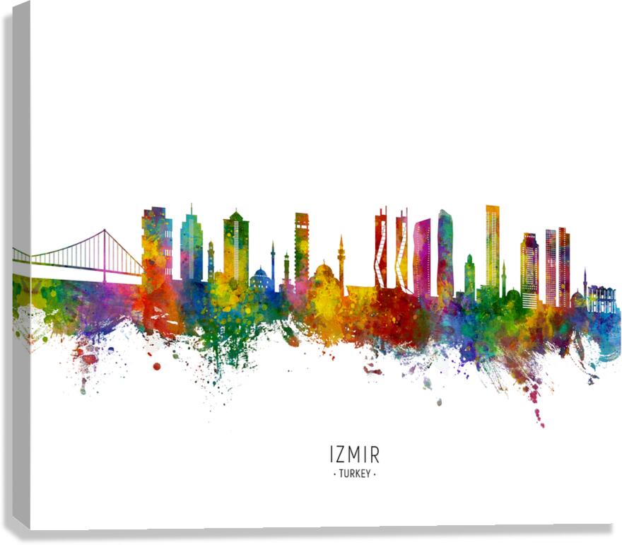 Izmir Turkey Skyline Canvas Print