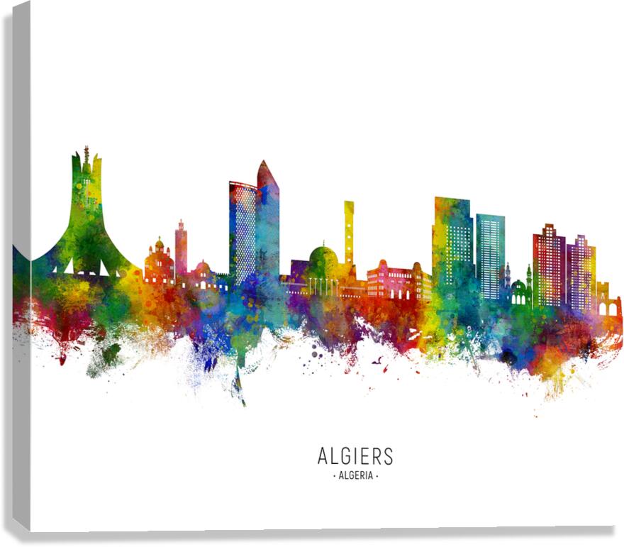 Algiers Algeria Skyline Canvas Print